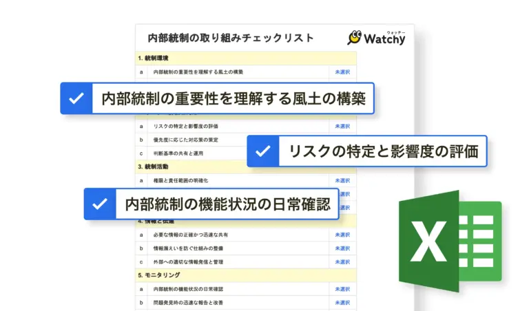 内部統制の取組みチェックリスト